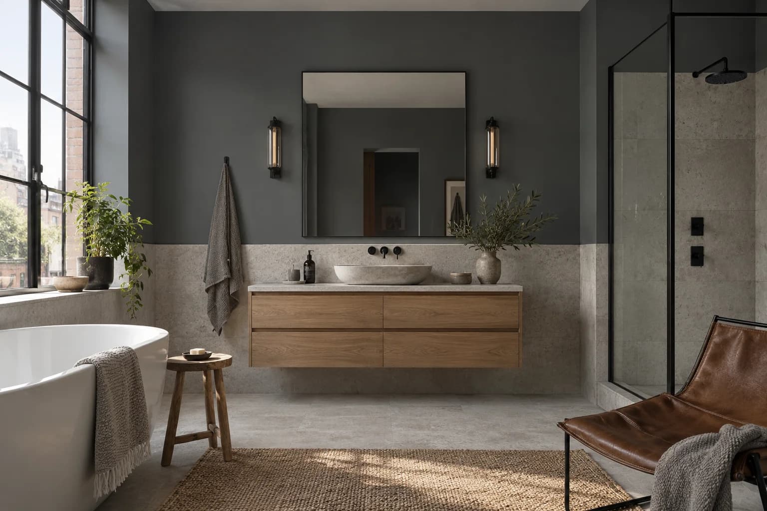 Bathroom featuring Down Pipe paint