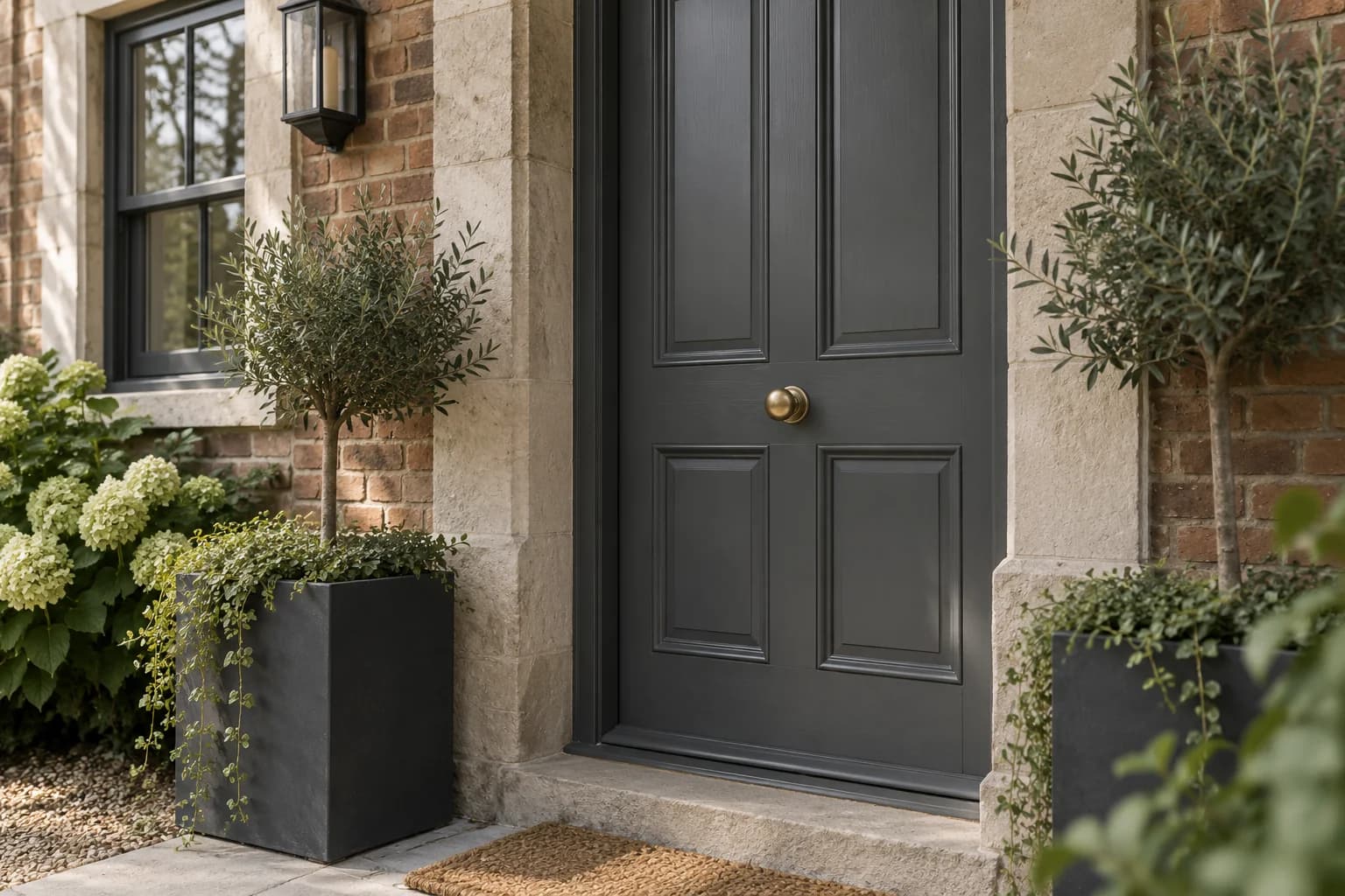 Front door featuring Down Pipe paint