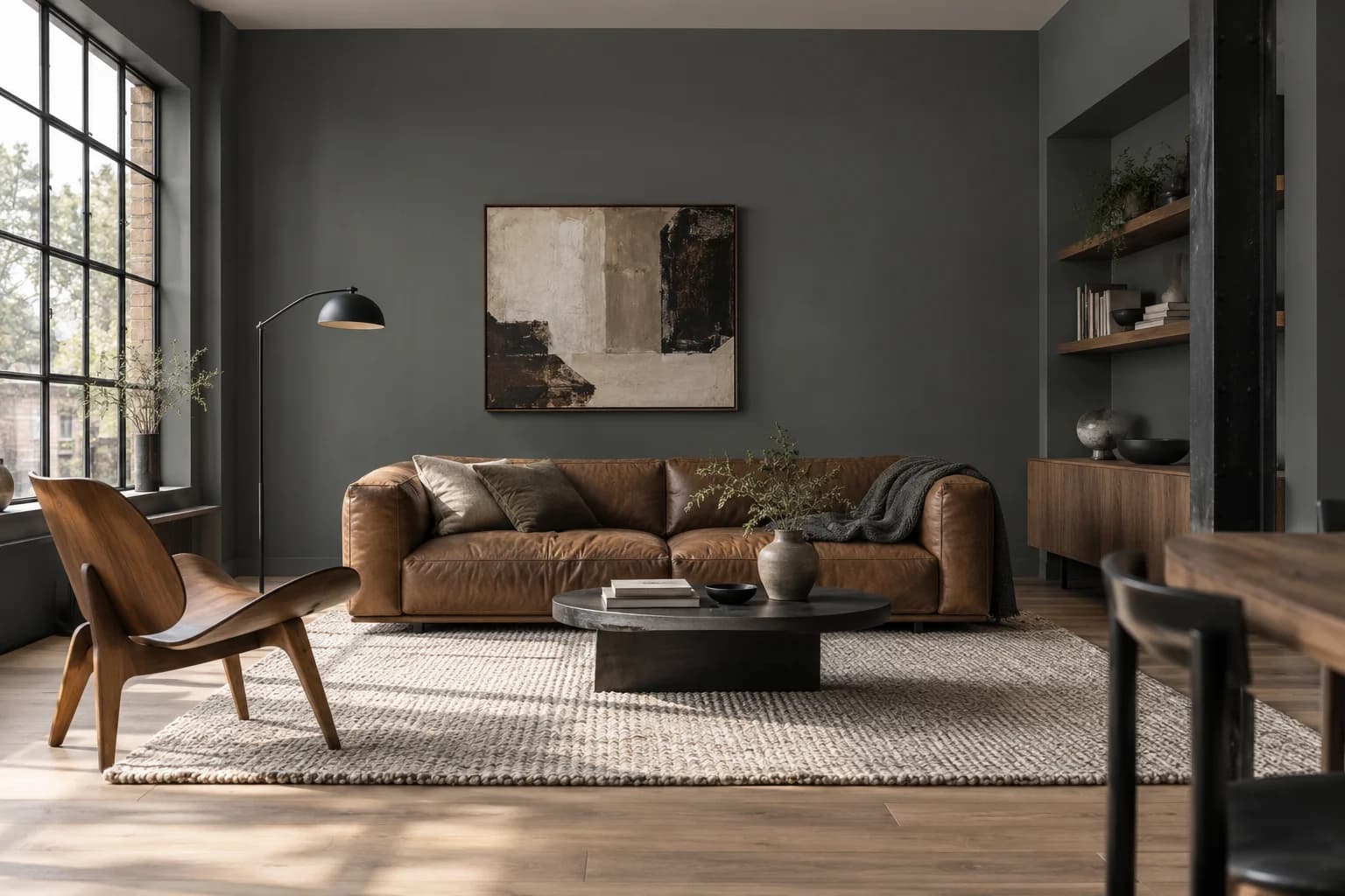 Living room featuring Down Pipe paint