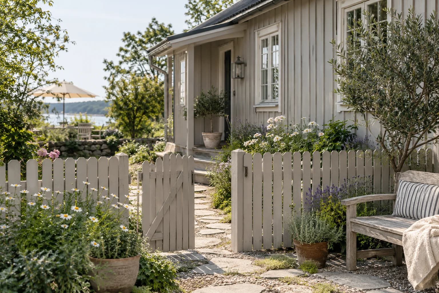 Fences & garden structures featuring Elephant's Breath paint