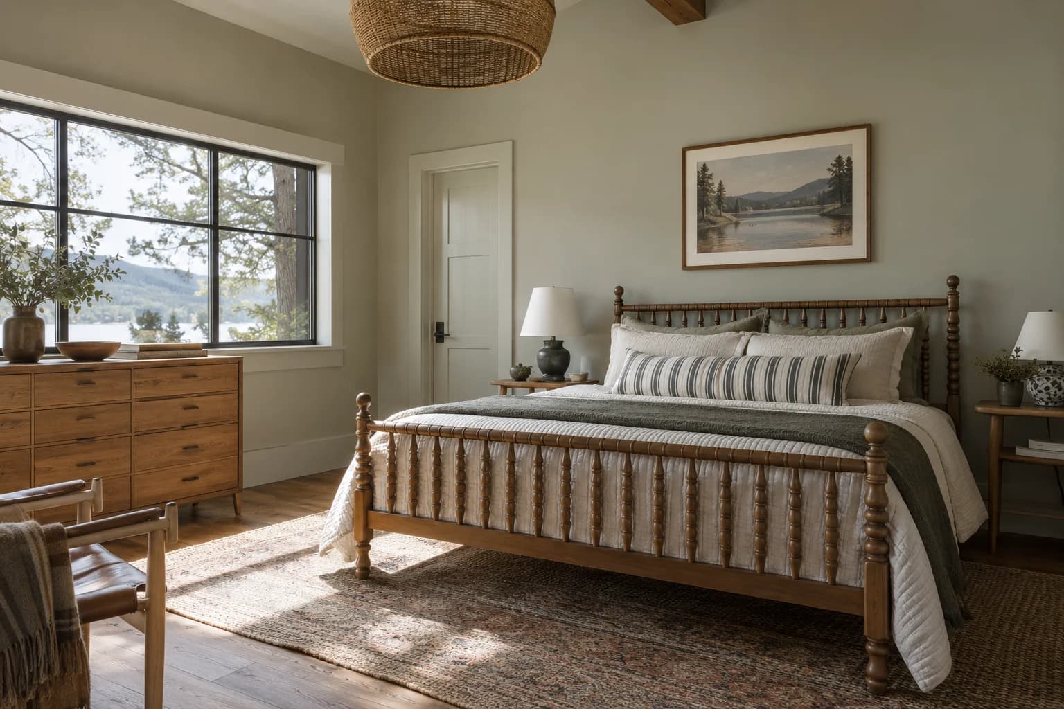 Bedroom featuring French Gray paint