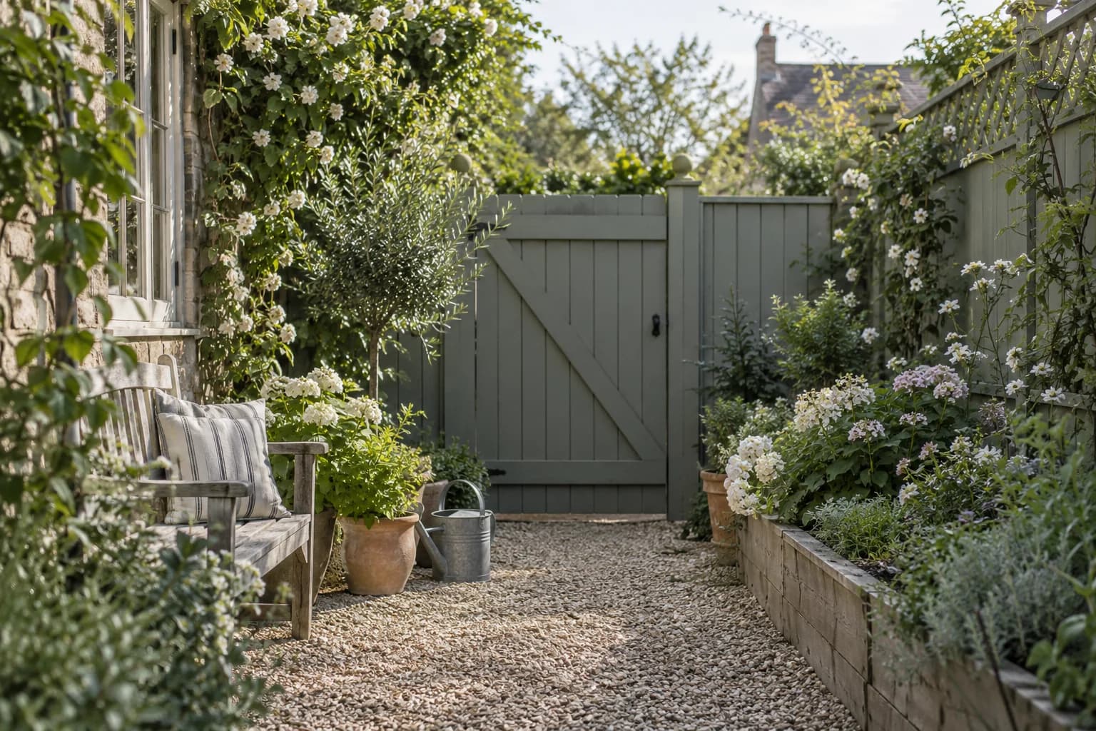 Fences & garden structures featuring Green Smoke paint