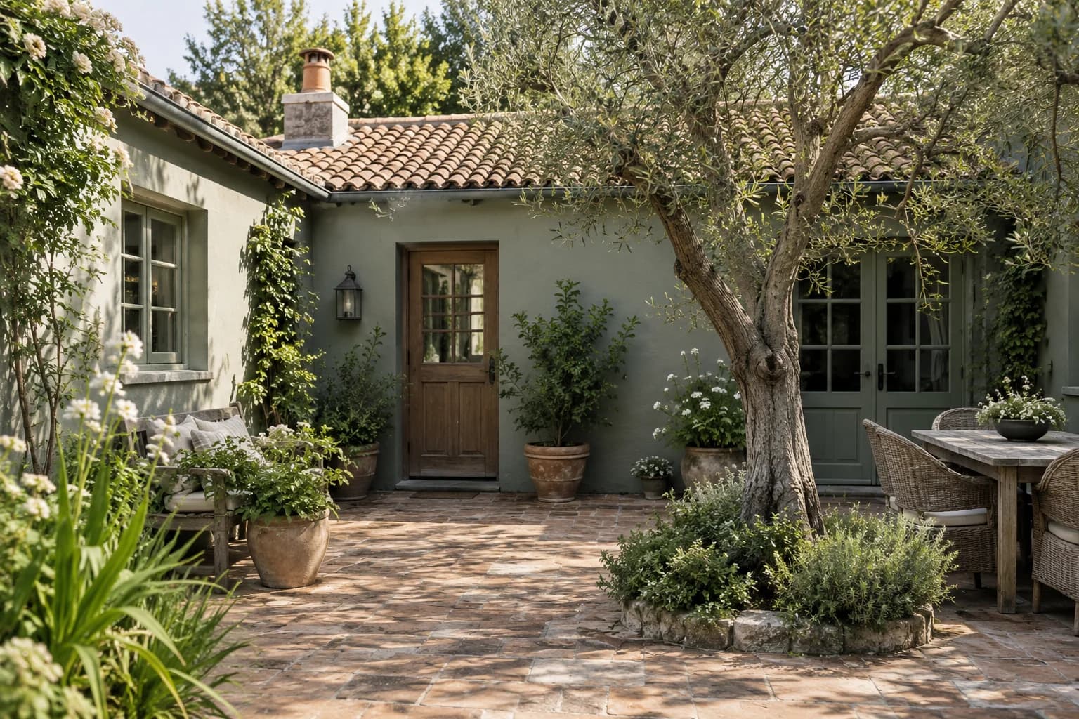 Stucco featuring Green Smoke paint
