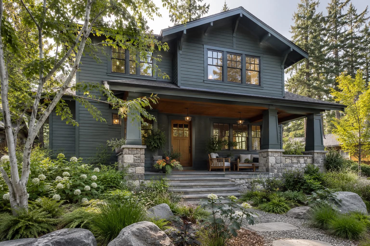 Siding featuring Inchyra Blue paint