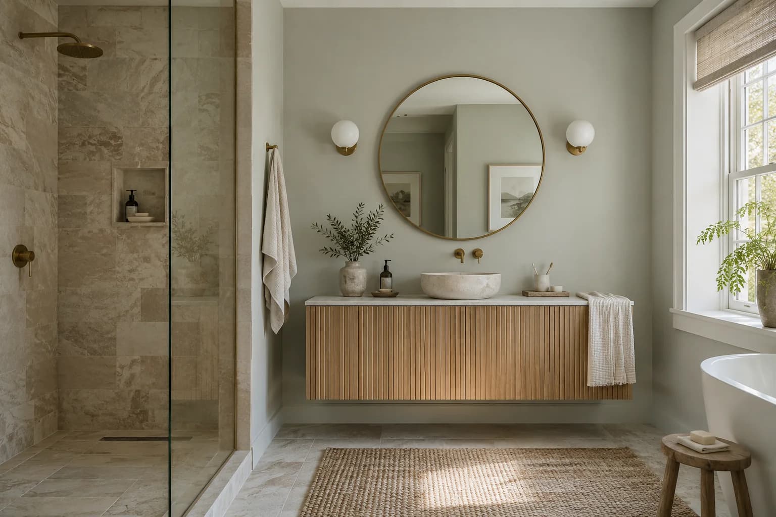 Bathroom featuring Mizzle paint
