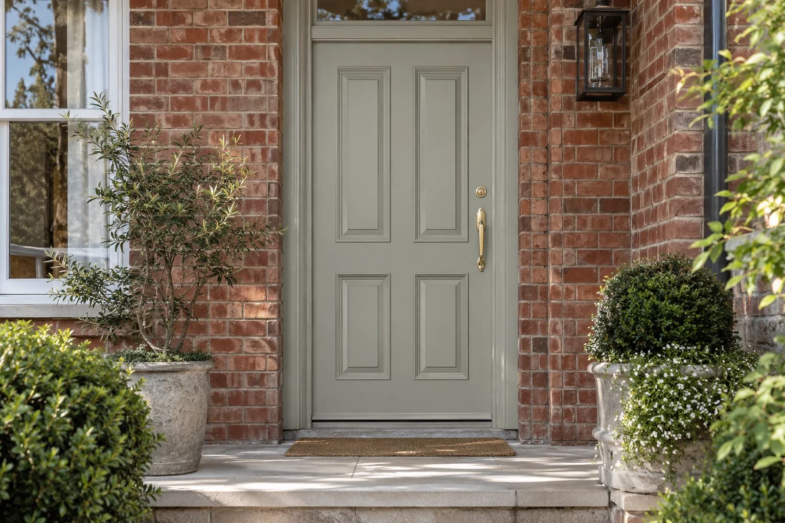 Front door featuring Mizzle paint