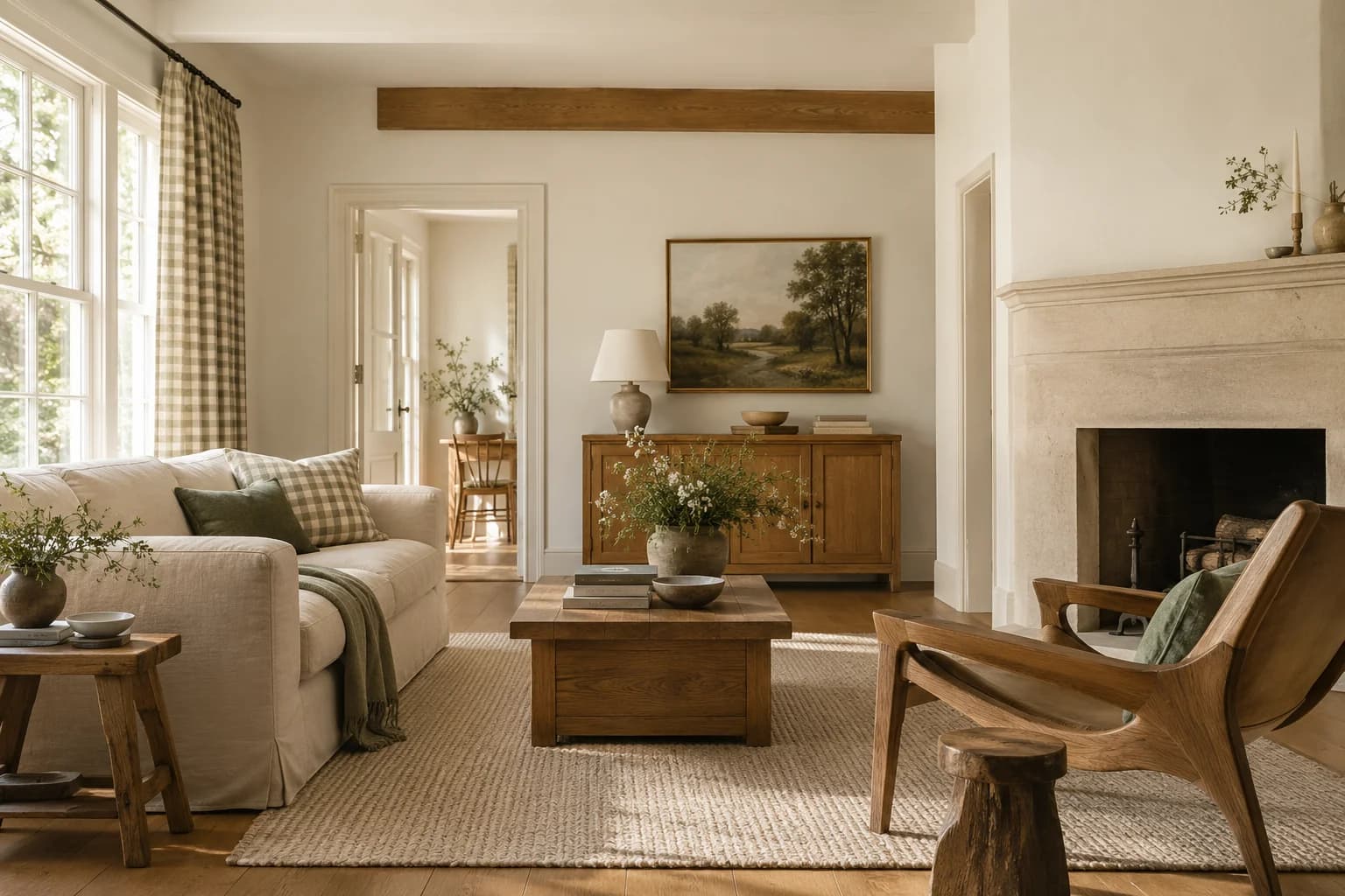 Living room featuring Pointing paint