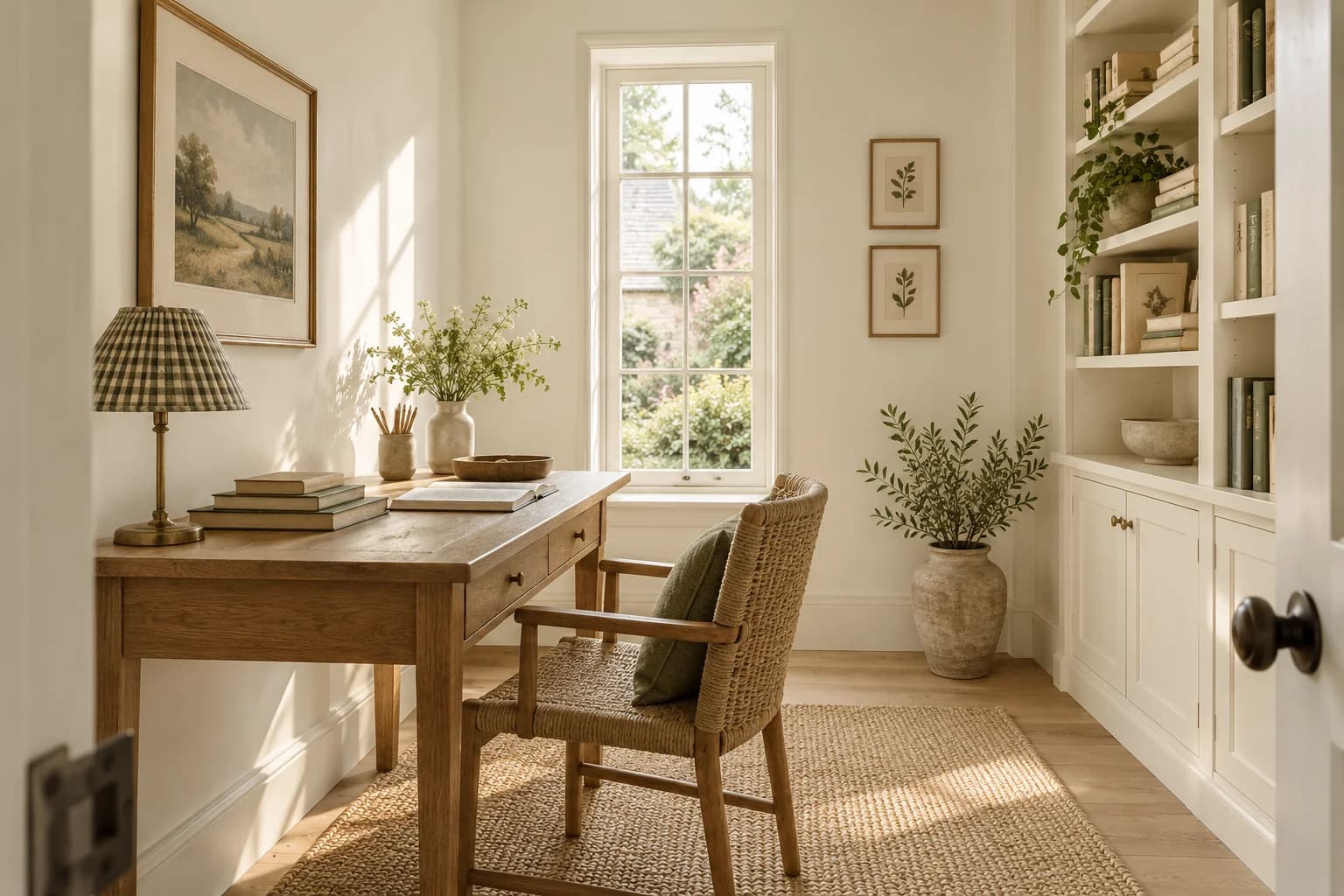 Home office featuring Pointing paint