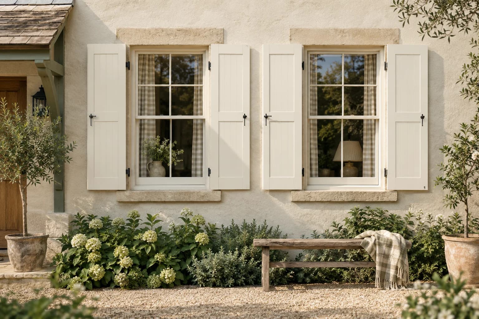 Shutters & trim featuring Pointing paint