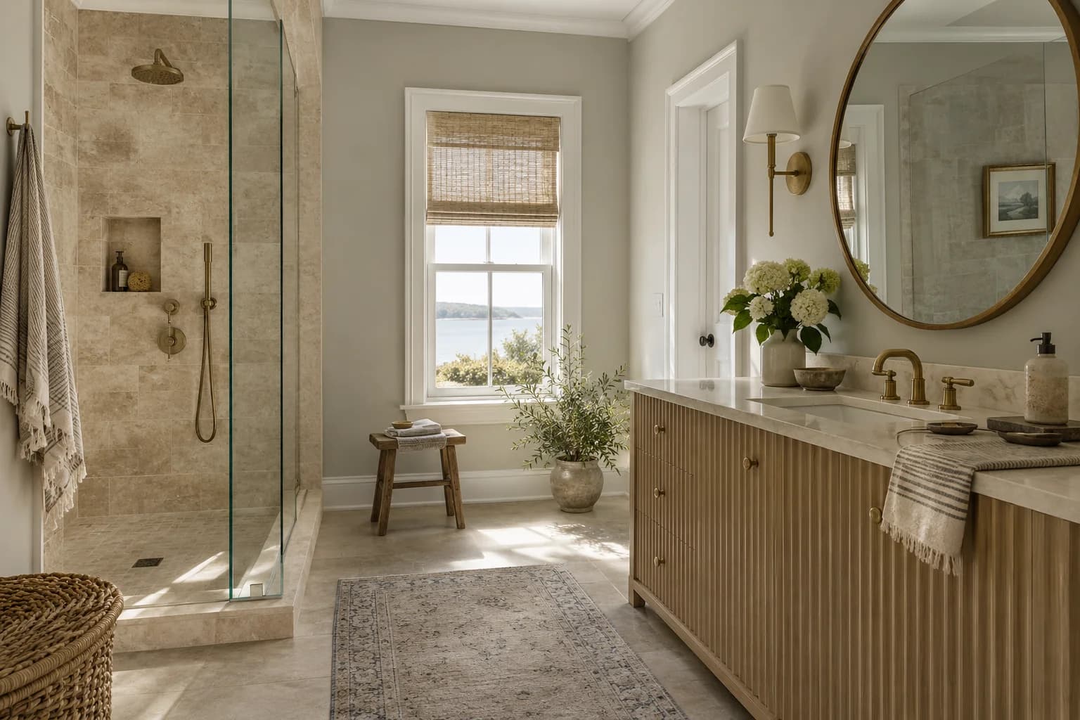 Bathroom featuring Purbeck Stone paint