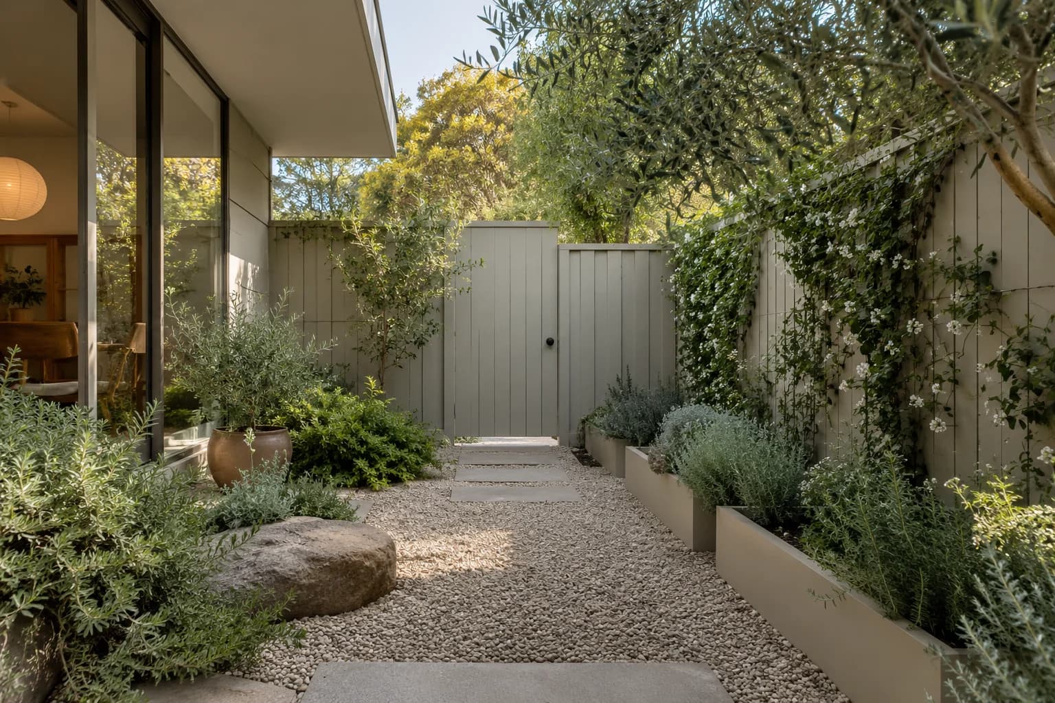 Fences & garden structures featuring Purbeck Stone paint