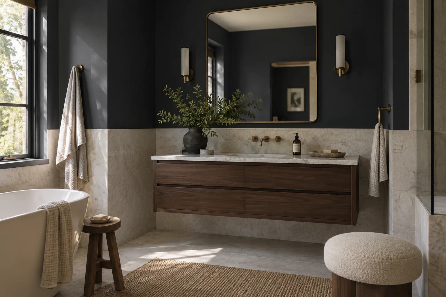 Bathroom featuring Railings paint