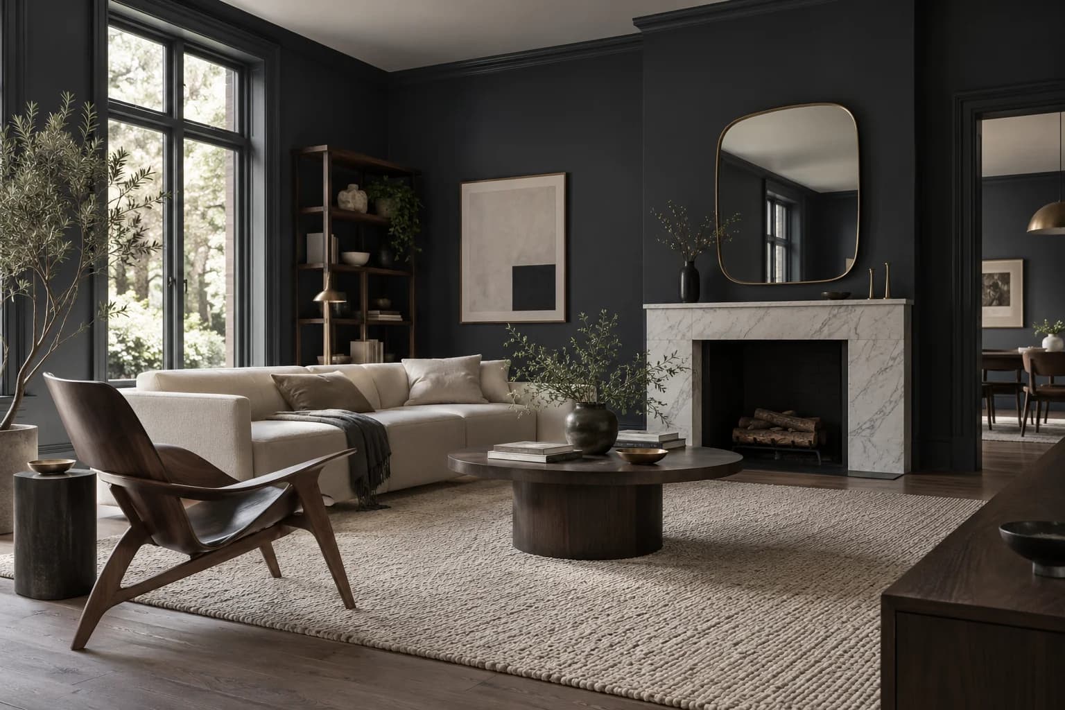 Living room featuring Railings paint
