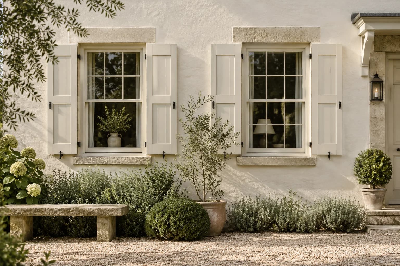Shutters & trim featuring School House White paint