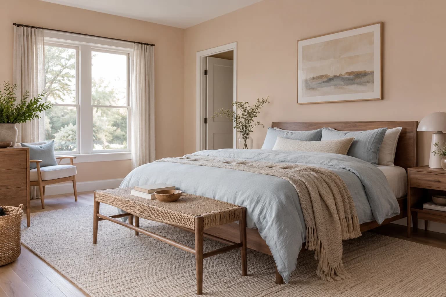 Bedroom featuring Setting Plaster paint