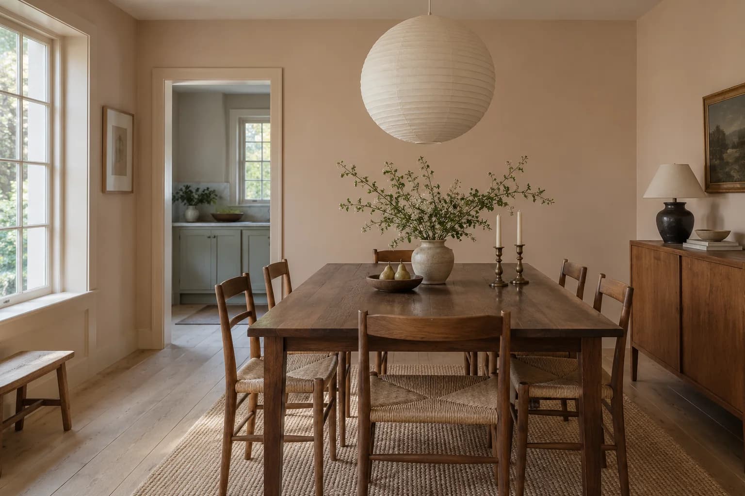 Dining room featuring Setting Plaster paint