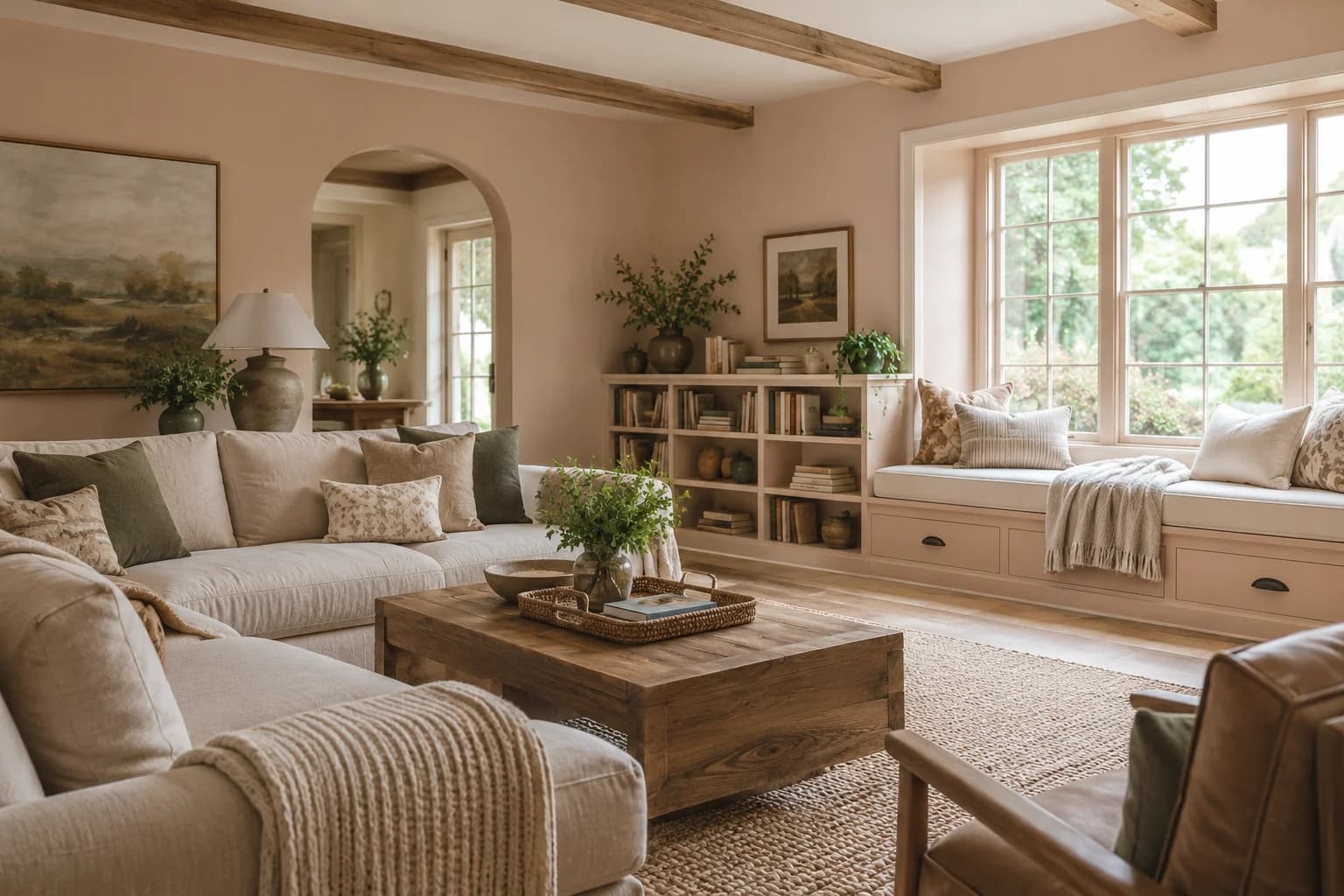 Living room featuring Setting Plaster paint
