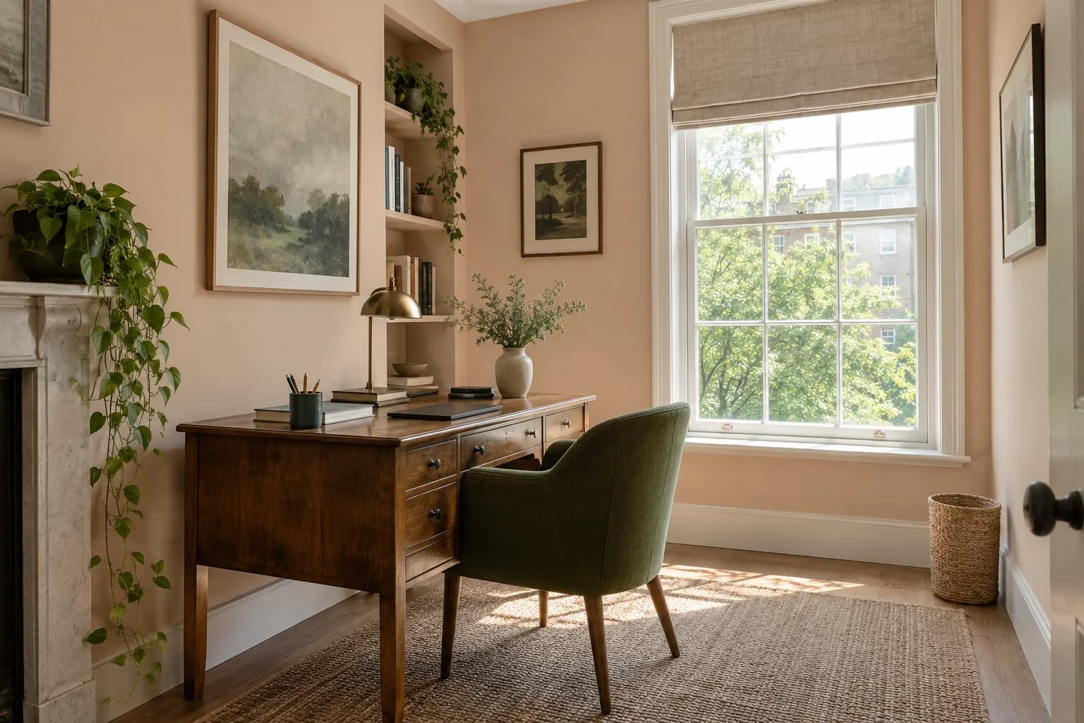 Home office featuring Setting Plaster paint