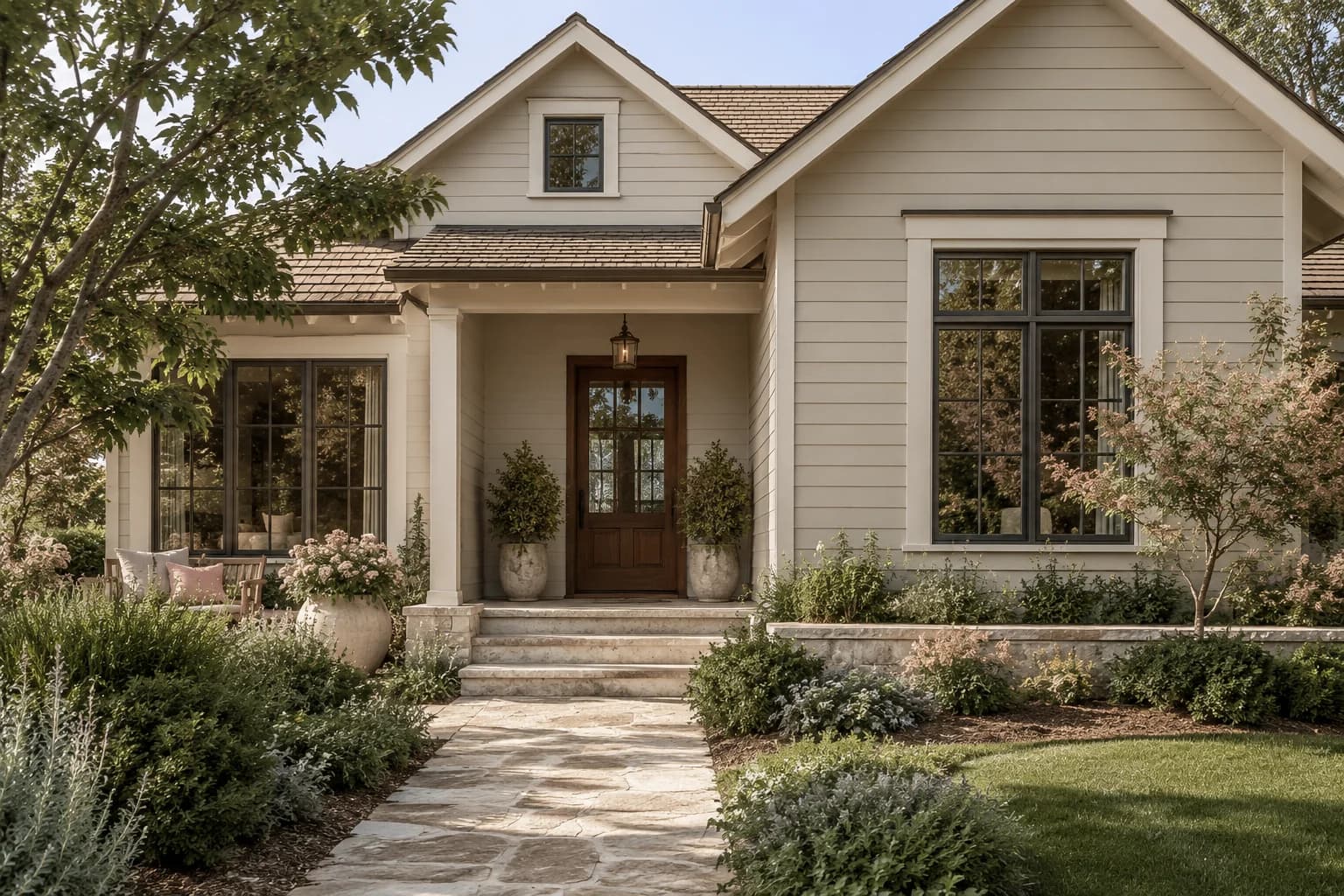 Siding featuring Skimming Stone paint
