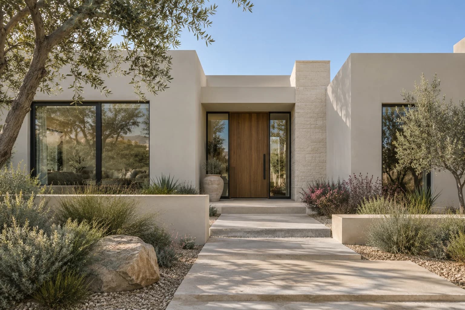 Stucco featuring Skimming Stone paint