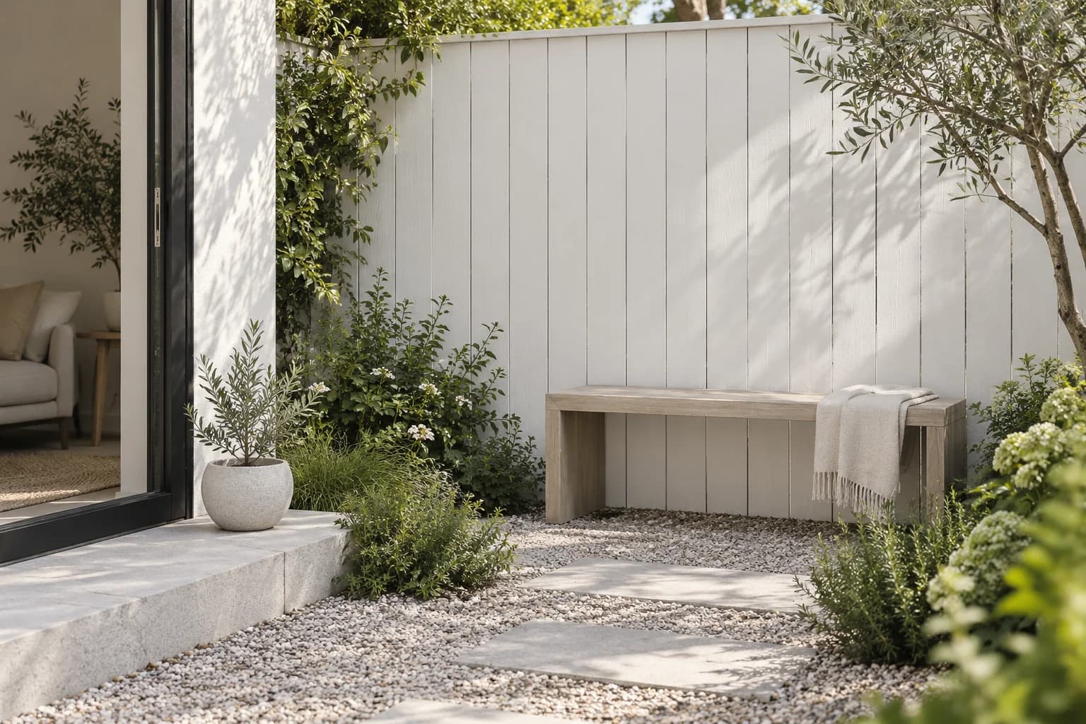 Fences & garden structures featuring Strong White paint