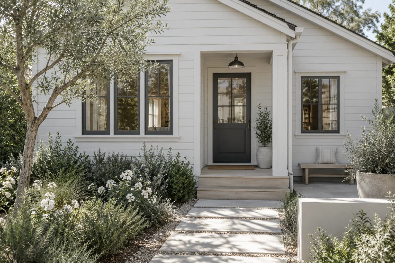 Siding featuring Strong White paint