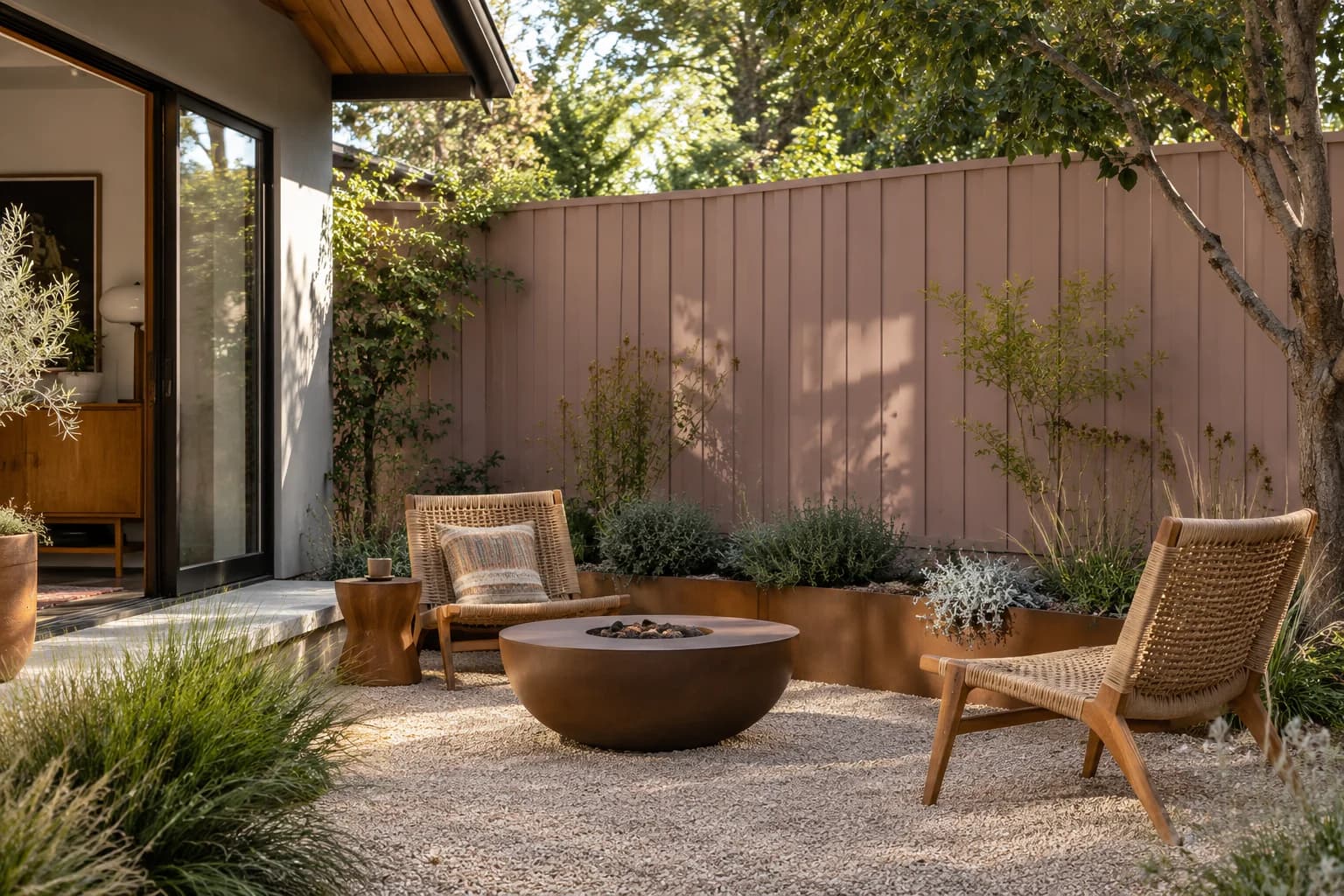 Fences & garden structures featuring Sulking Room Pink paint