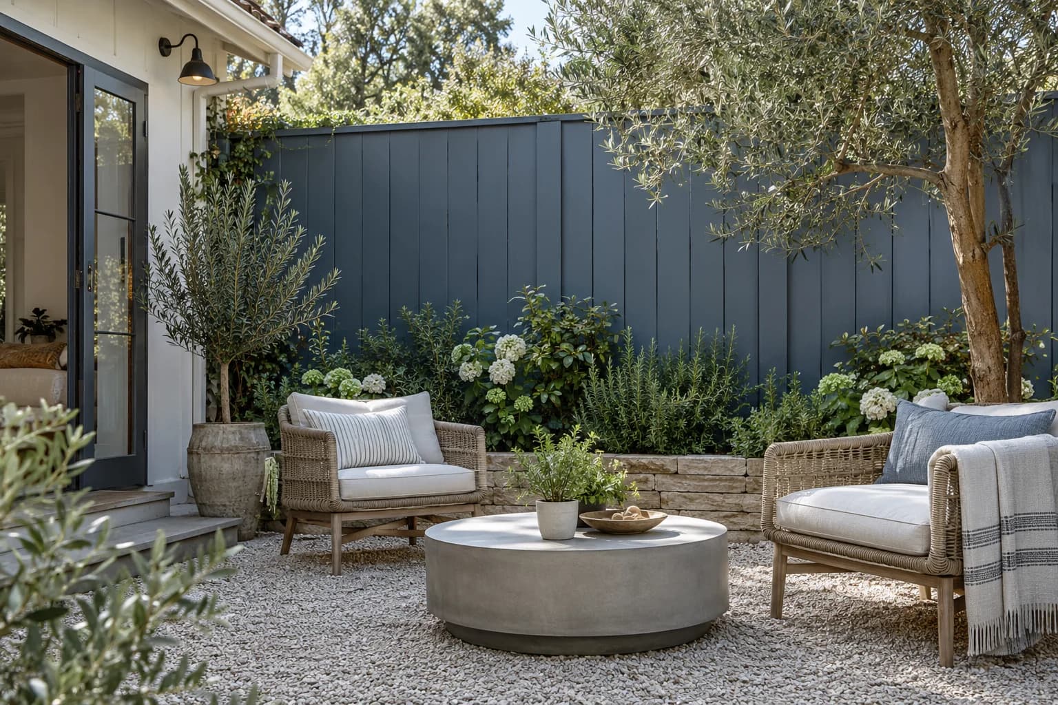 Fences & garden structures featuring Blue Fjord paint