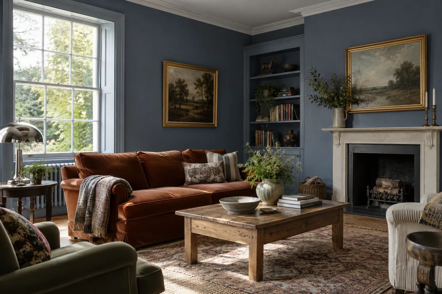 Living room featuring Blue Fjord paint