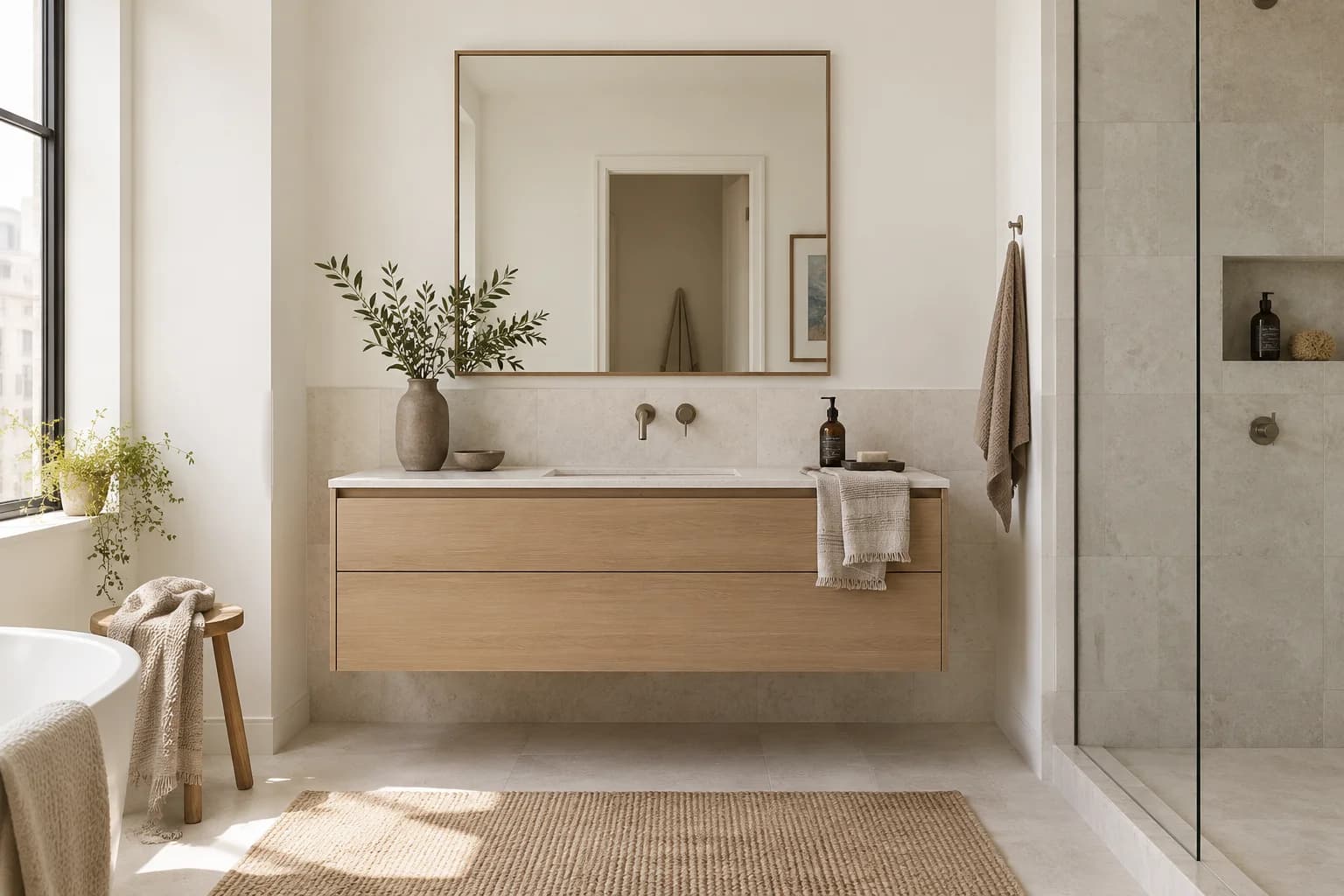 Bathroom featuring Gypsum paint