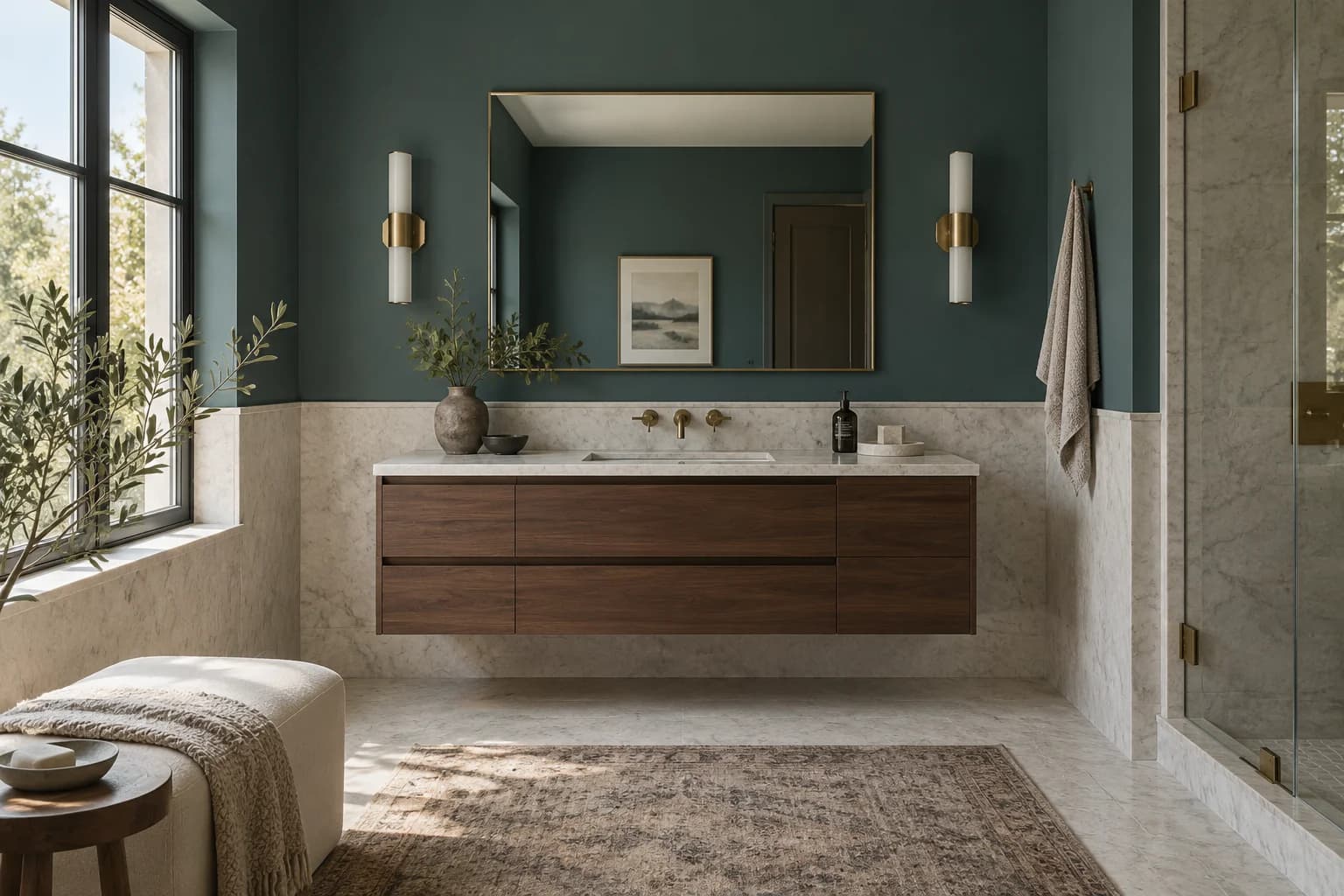 Bathroom featuring Night Watch paint
