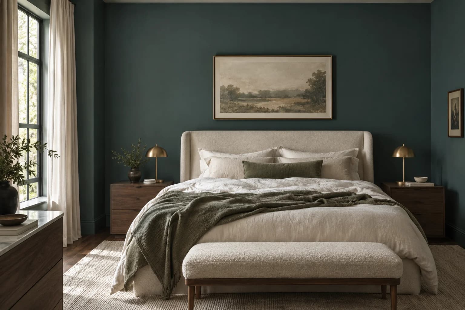 Bedroom featuring Night Watch paint