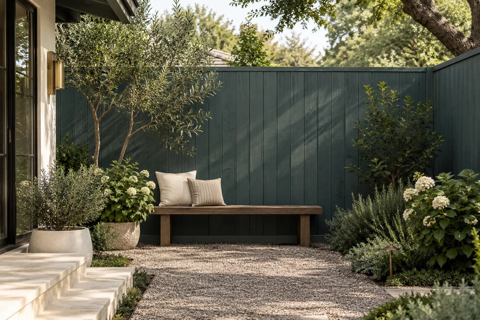 Fences & garden structures featuring Night Watch paint