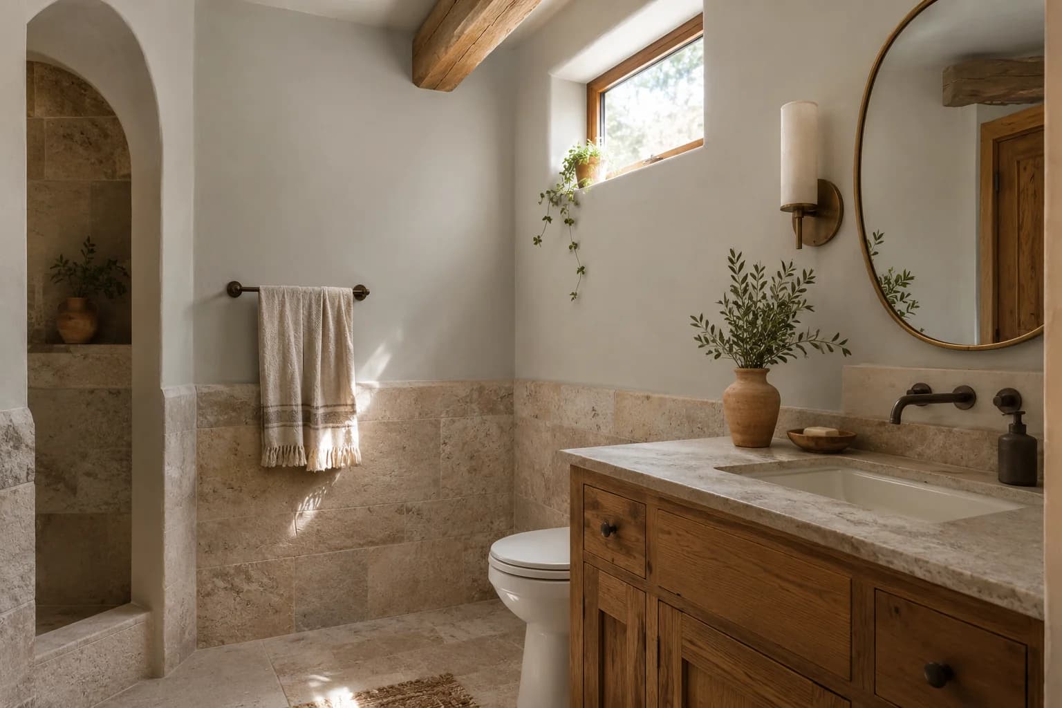 Bathroom featuring Swirling Smoke paint