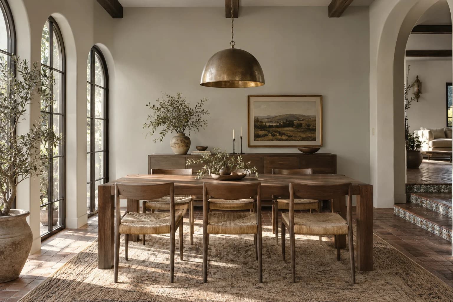 Dining room featuring Swirling Smoke paint