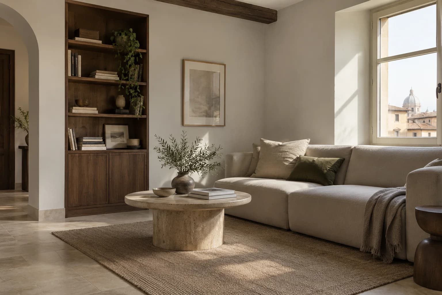 Living room featuring Swirling Smoke paint