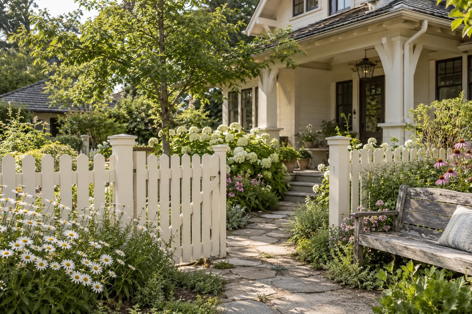 Fences & garden structures featuring Creamy paint