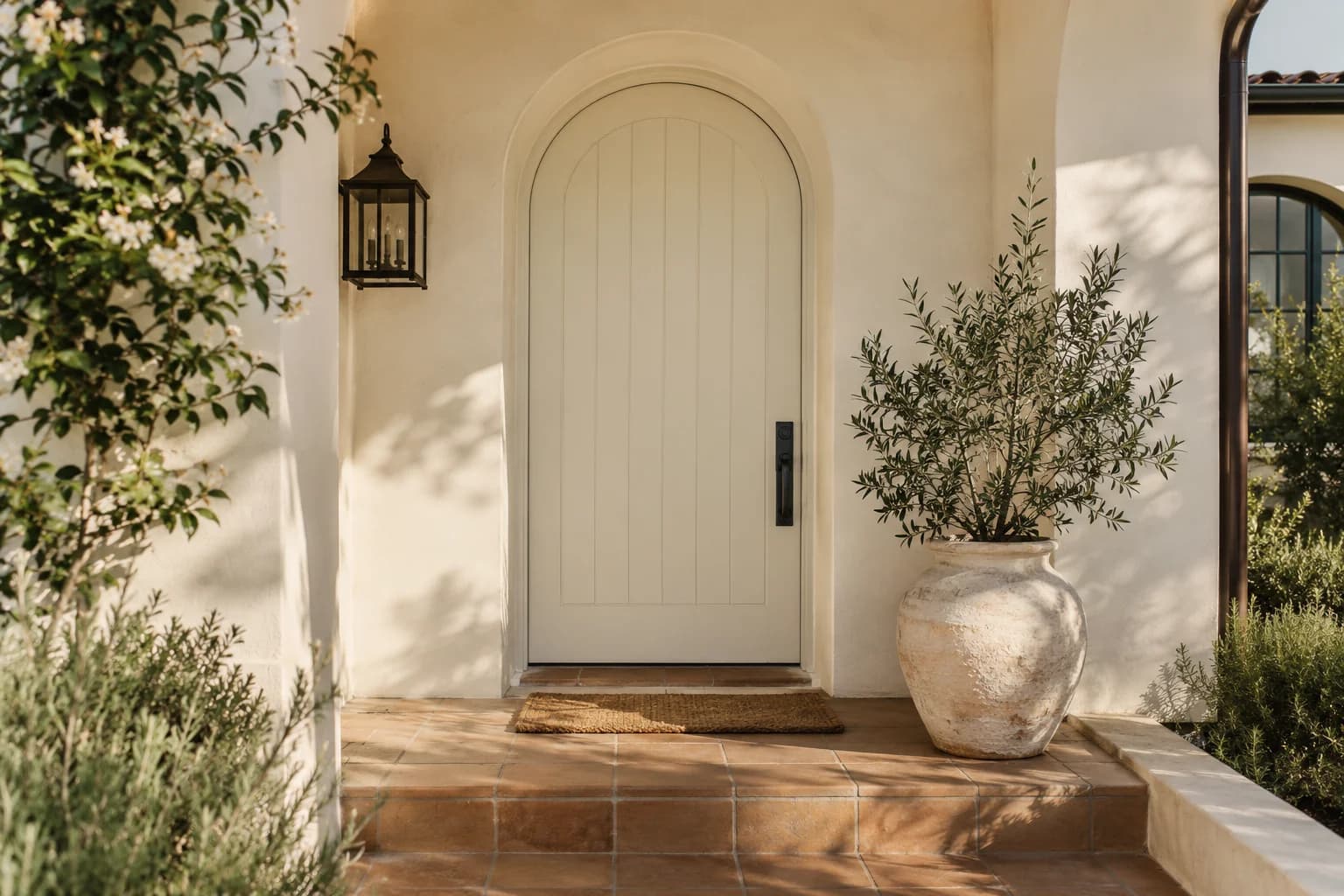 Front door featuring Creamy paint