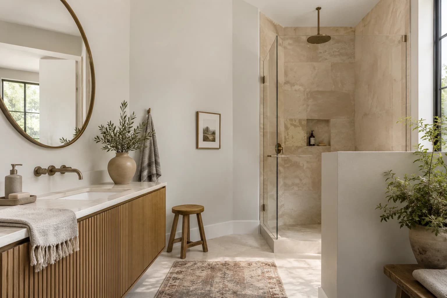 Bathroom featuring Drift of Mist paint