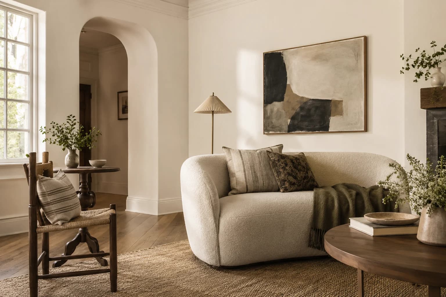 Living room featuring Greek Villa paint