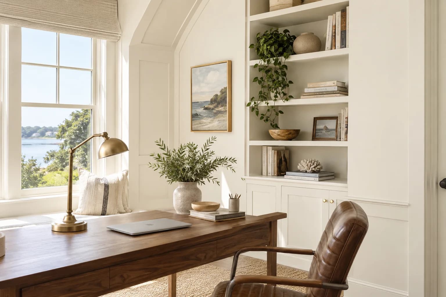Home office featuring Greek Villa paint