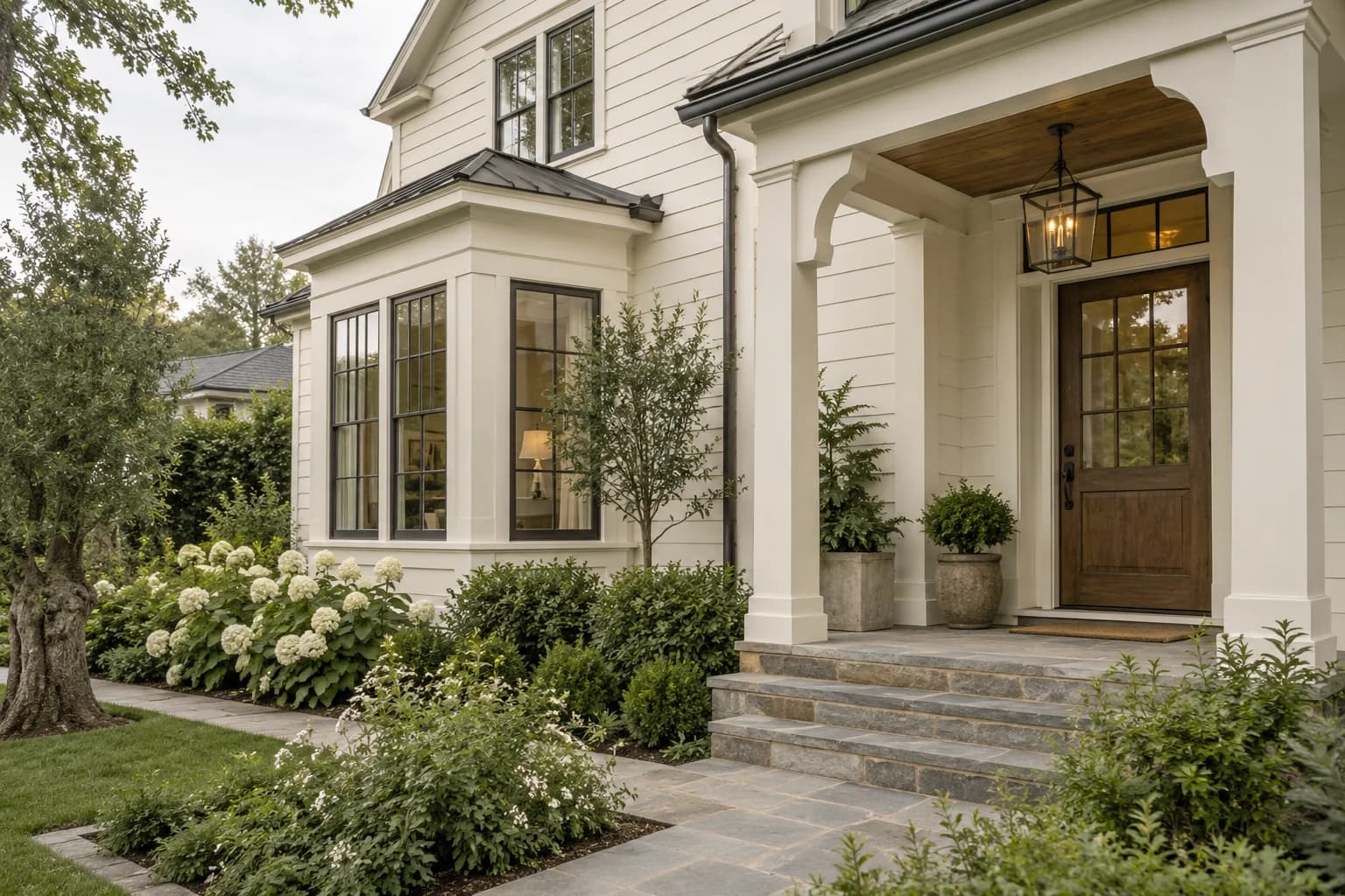 Siding featuring Greek Villa paint