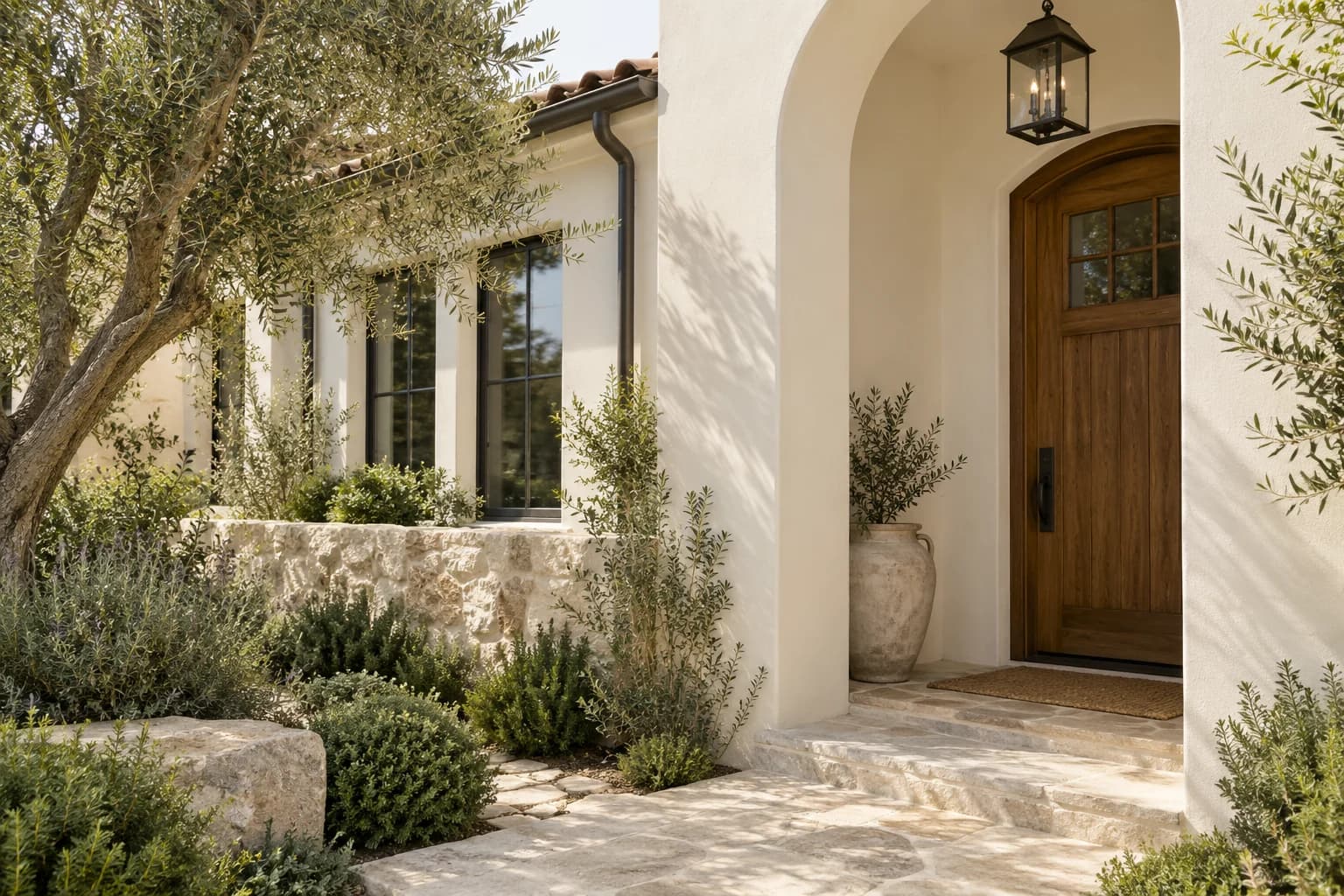 Stucco featuring Greek Villa paint