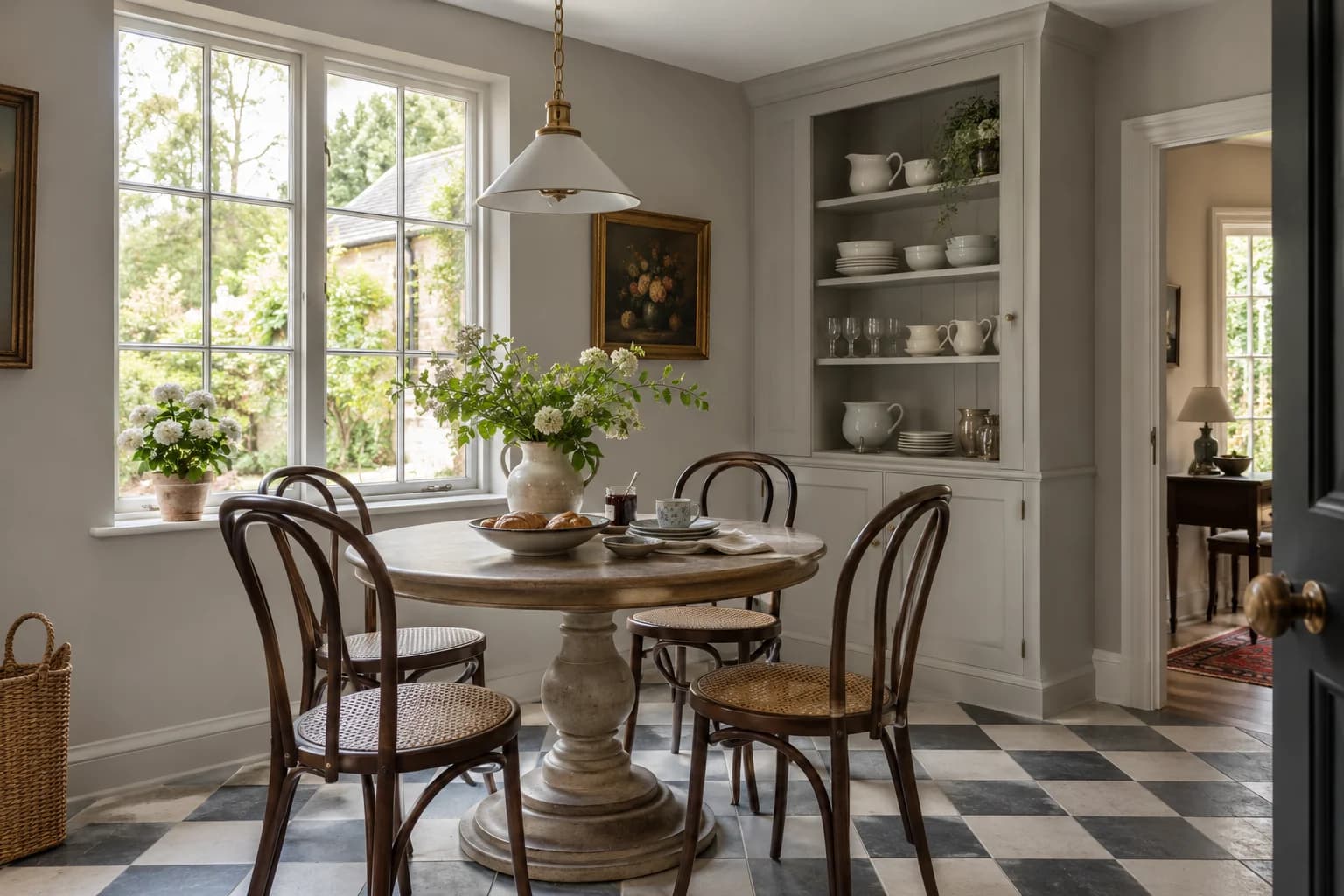 Dining room featuring Light French Gray paint