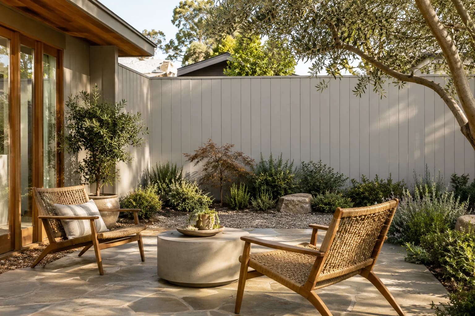 Fences & garden structures featuring Light French Gray paint