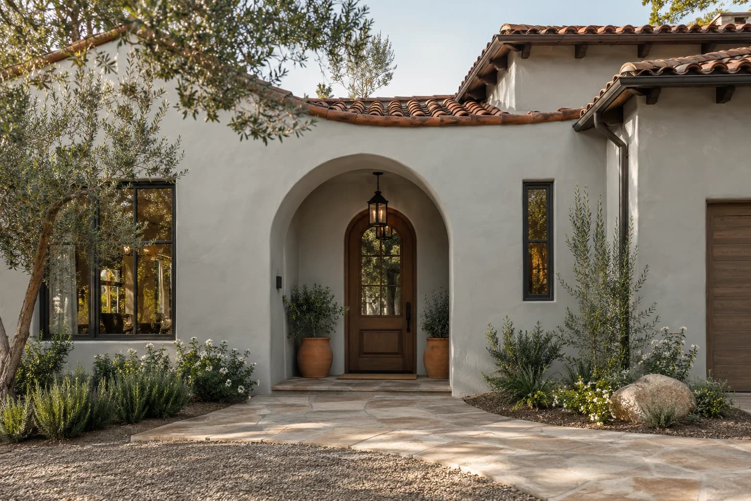 Stucco featuring Light French Gray paint