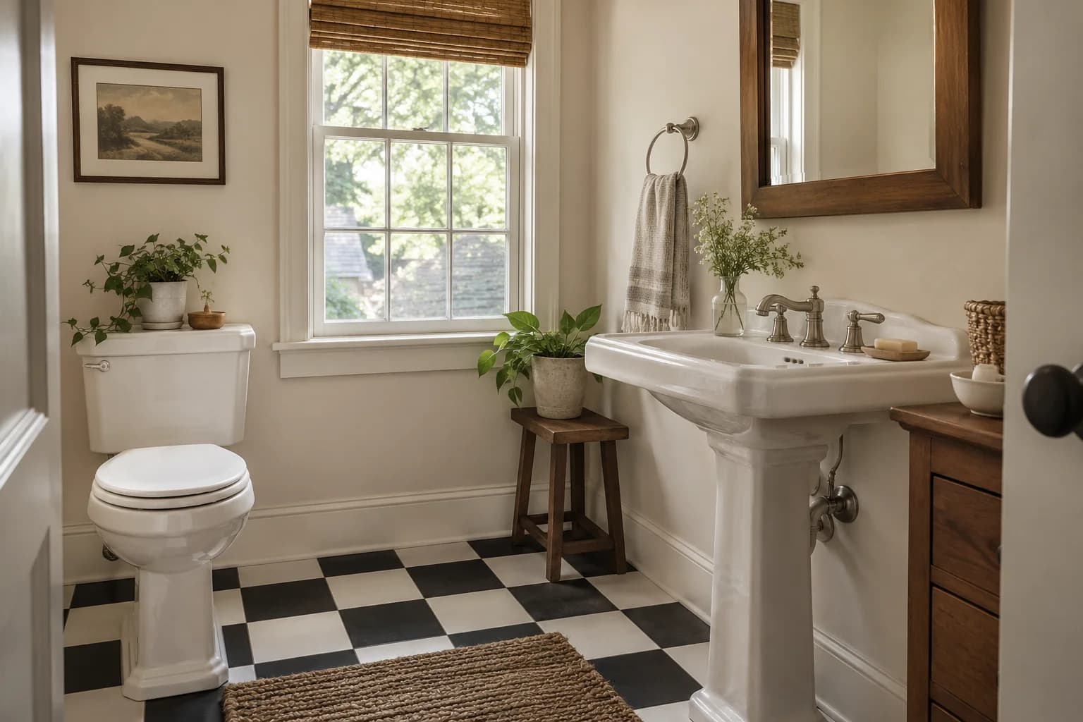 Bathroom featuring Natural Linen paint