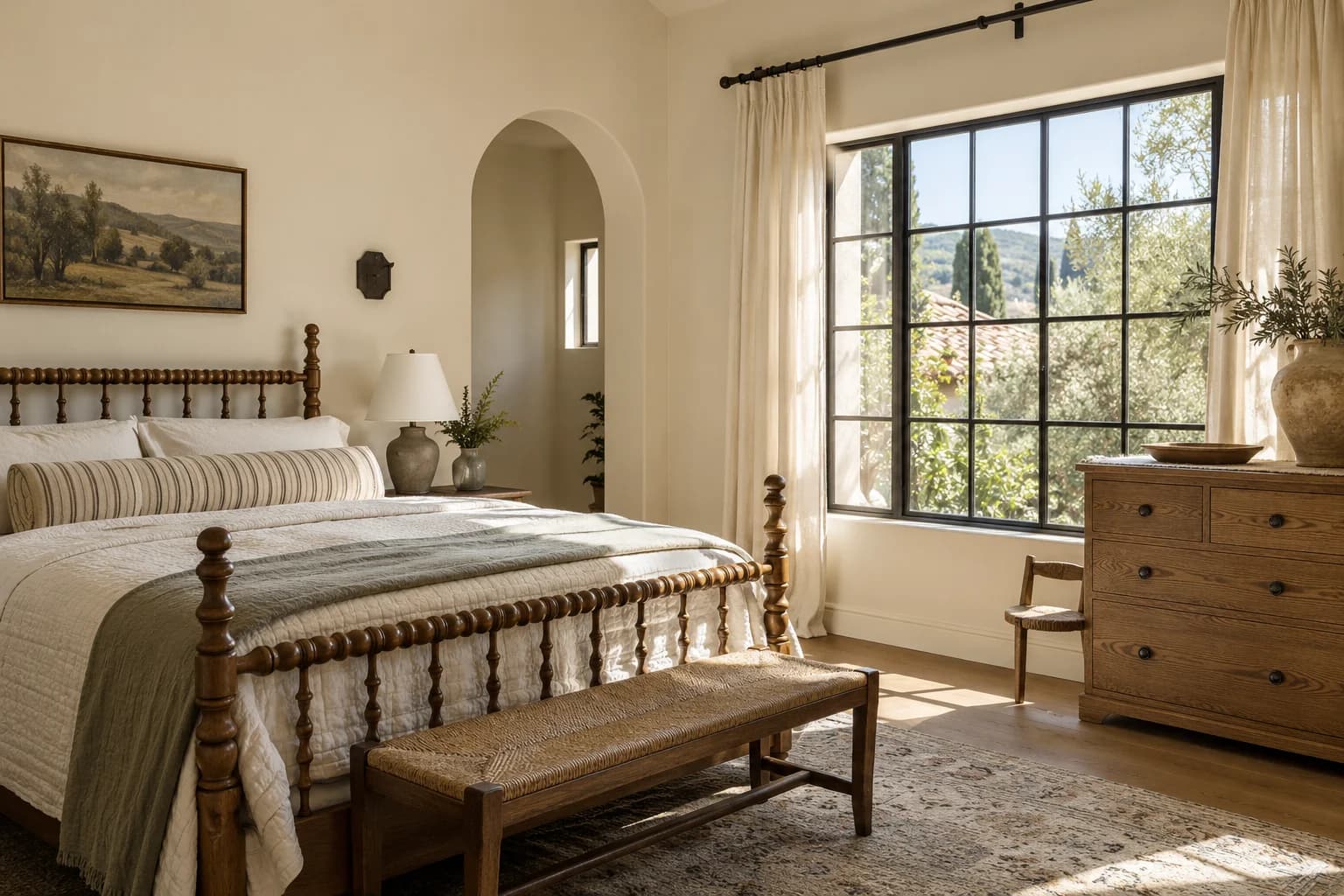 Bedroom featuring Natural Linen paint