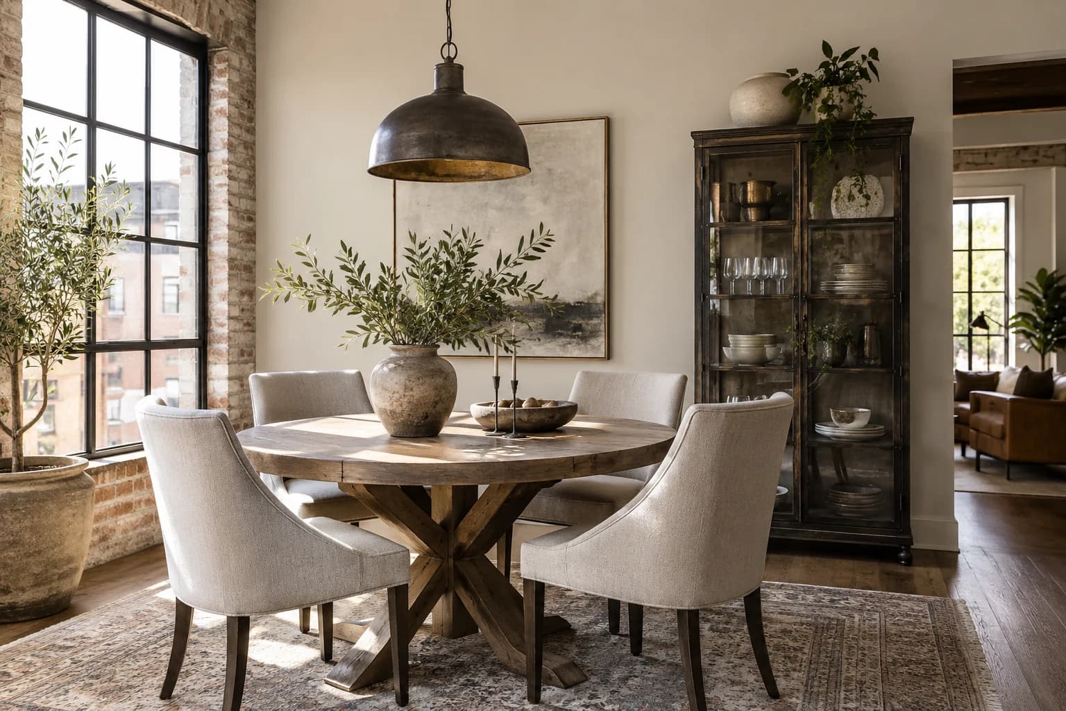 Dining room featuring Natural Linen paint