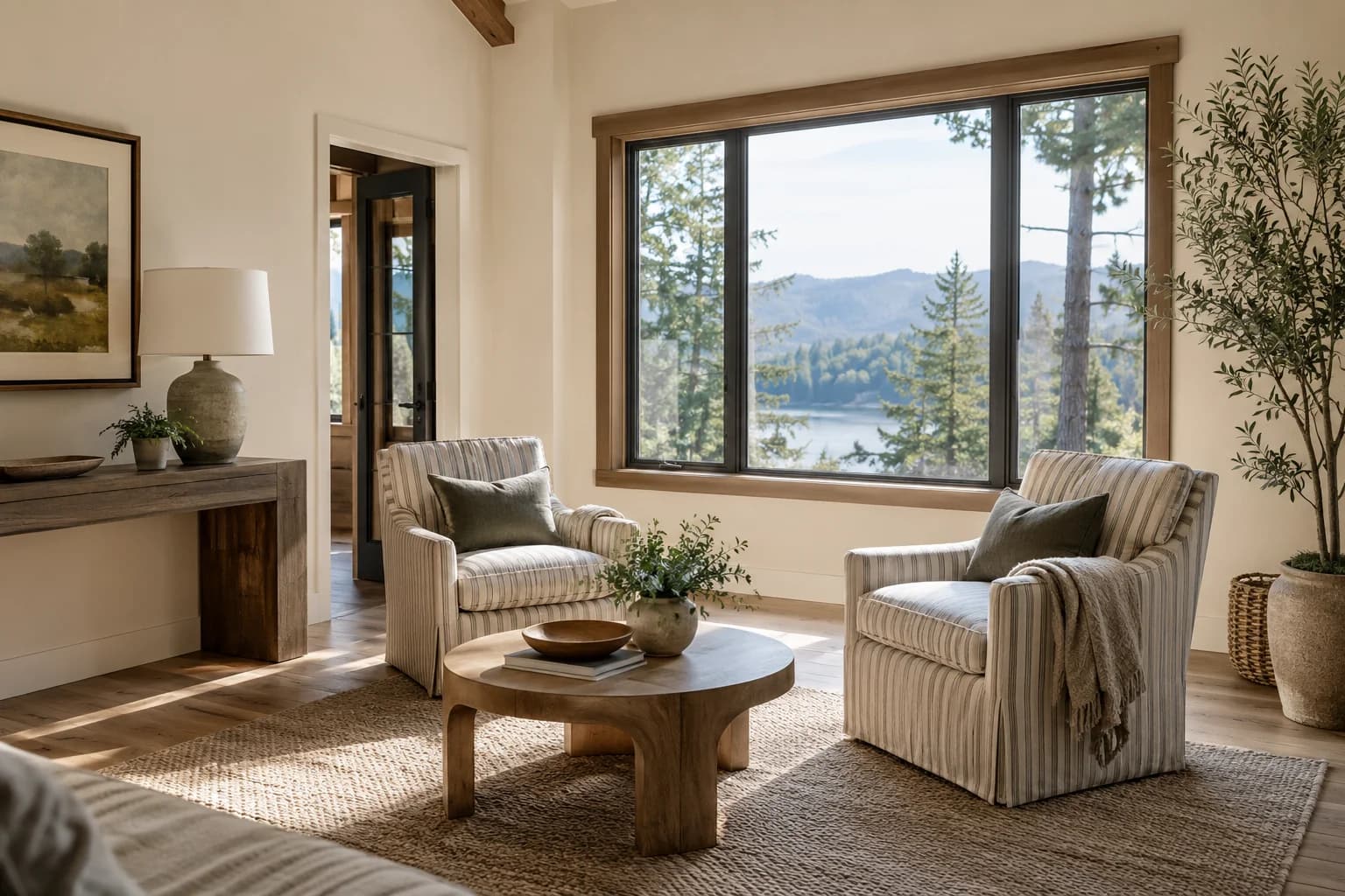 Living room featuring Natural Linen paint